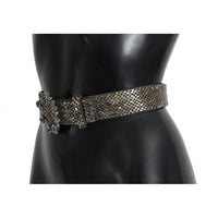 Dolce & Gabbana Embellished Sequined Wide Waist Belt