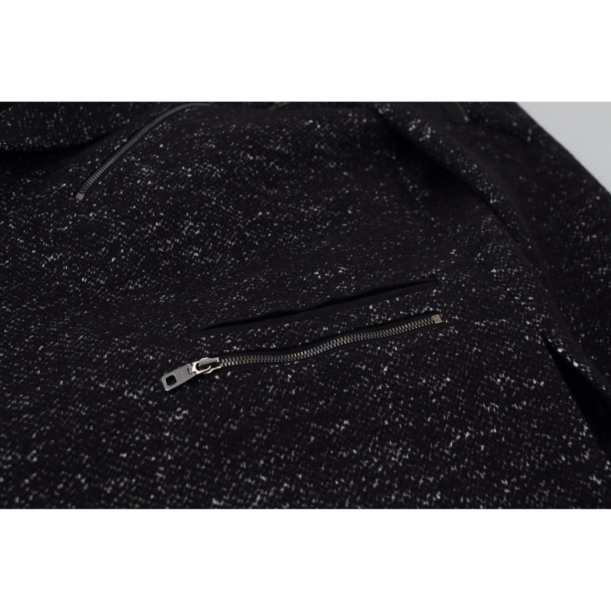 Dolce &amp; Gabbana Sleek Patterned Wool Double Breasted Jacket