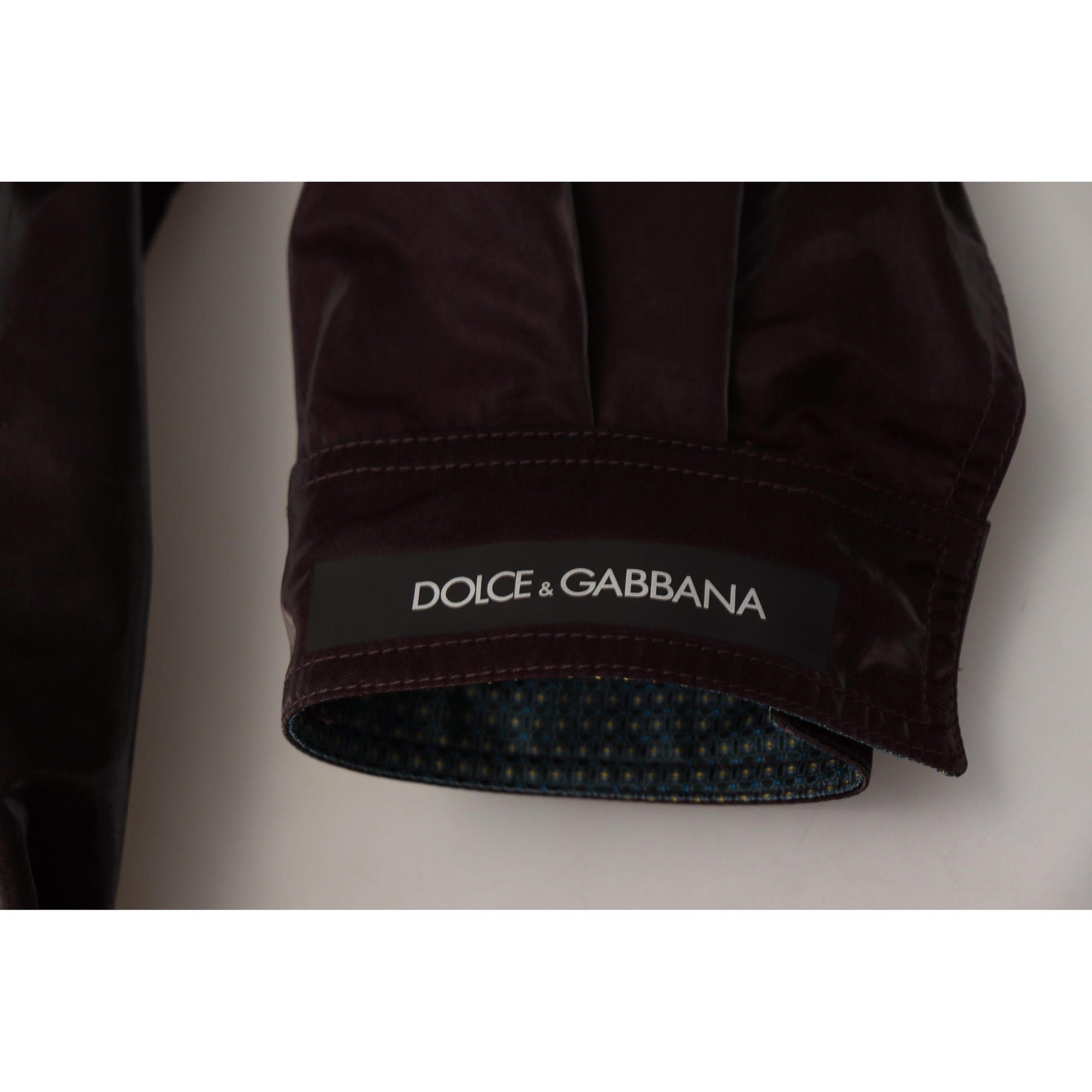 Dolce &amp; Gabbana Elegant Bordeaux Collared Jacket
