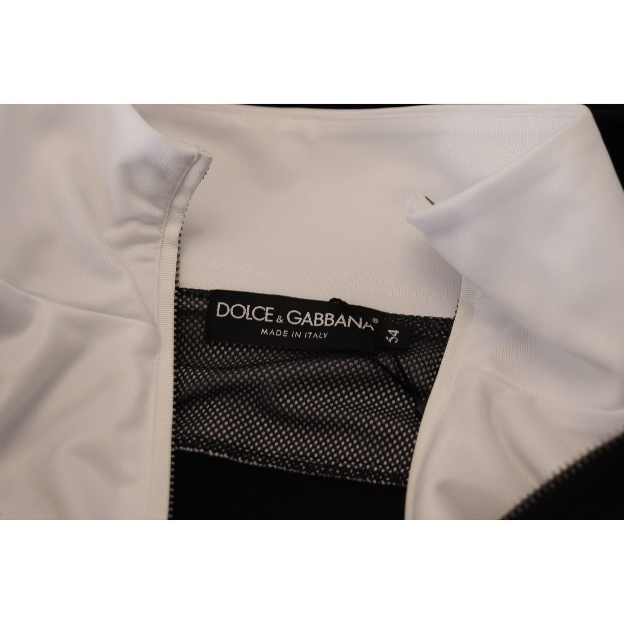 Dolce &amp; Gabbana Elegant Black Bomber Jacket with Hood