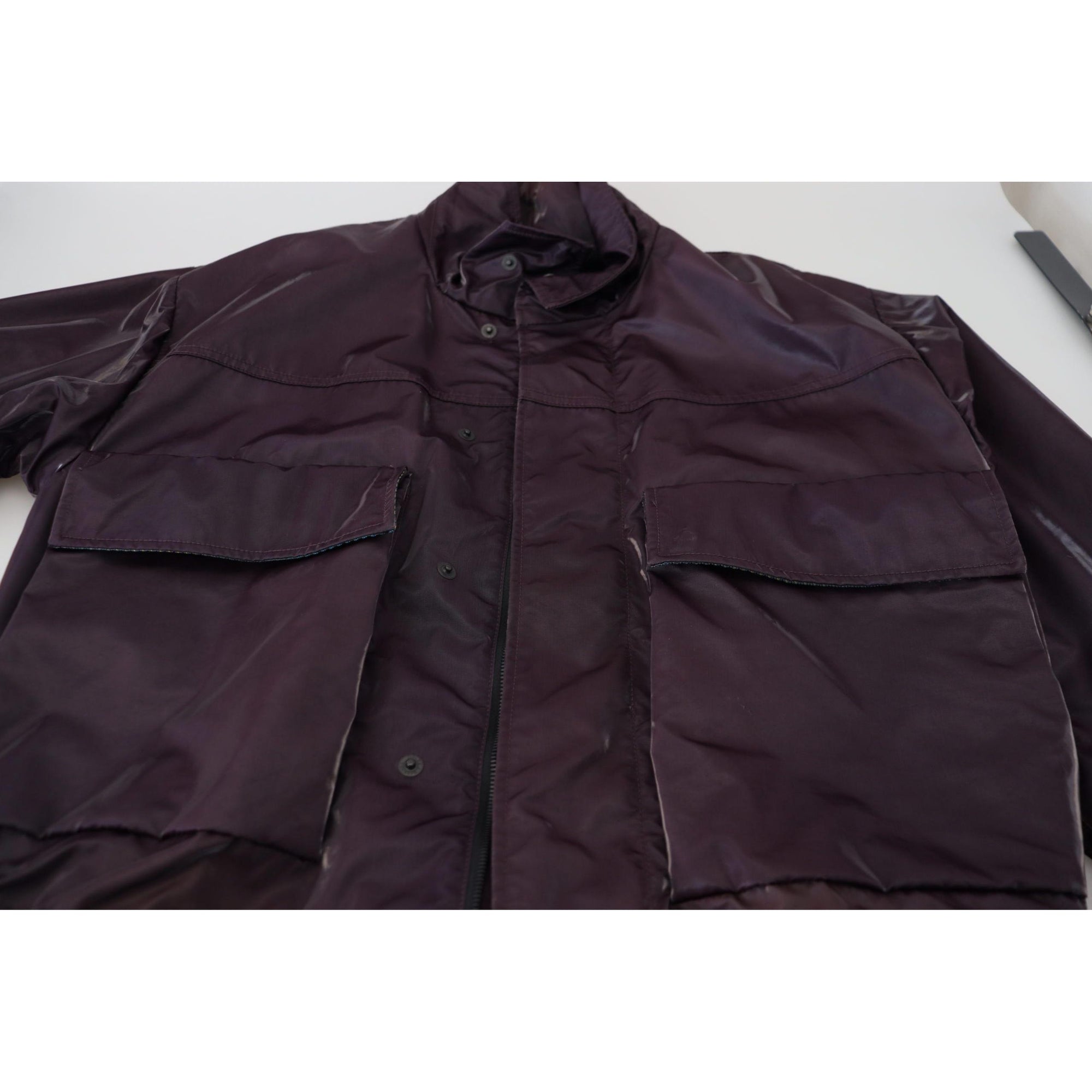 Dolce &amp; Gabbana Elegant Purple Biker Jacket