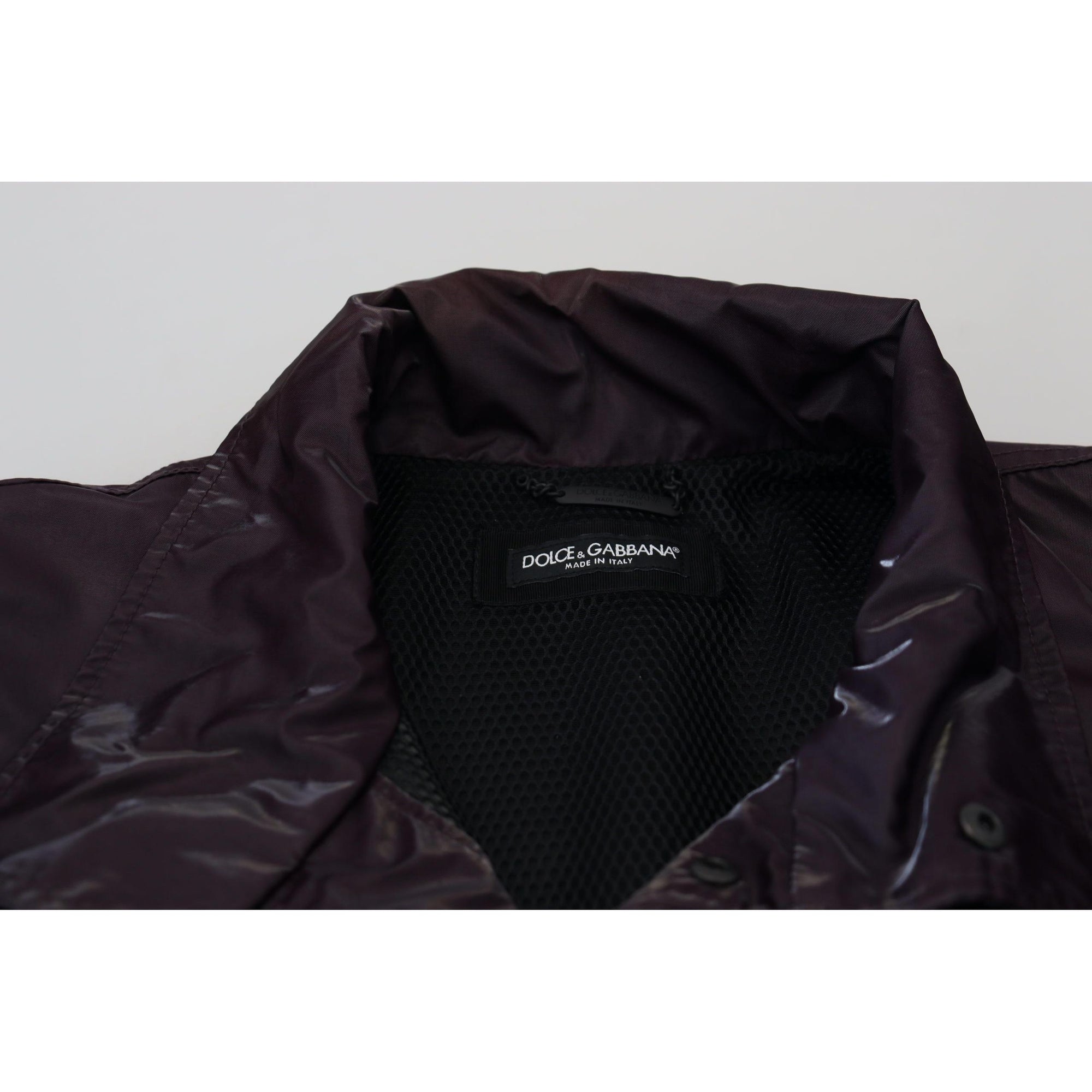 Dolce &amp; Gabbana Elegant Purple Biker Jacket