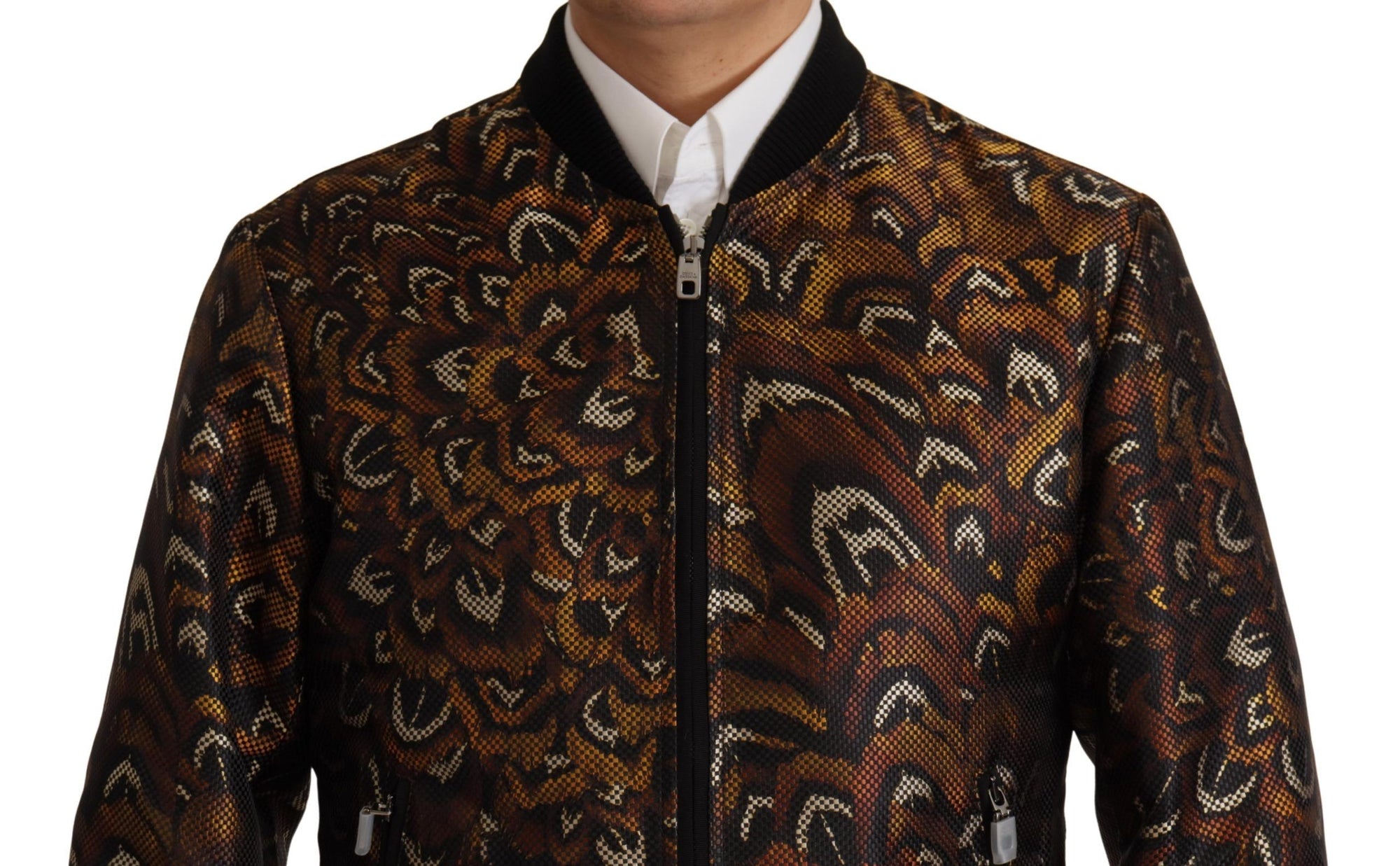 Dolce &amp; Gabbana Elegant Brown Blouson Jacket