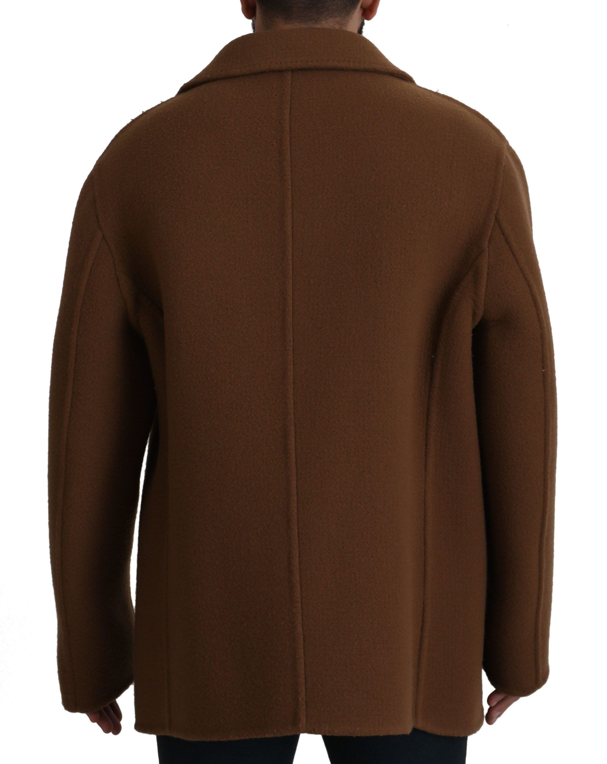 Dolce &amp; Gabbana Elegant Double Breasted Brown Jacket