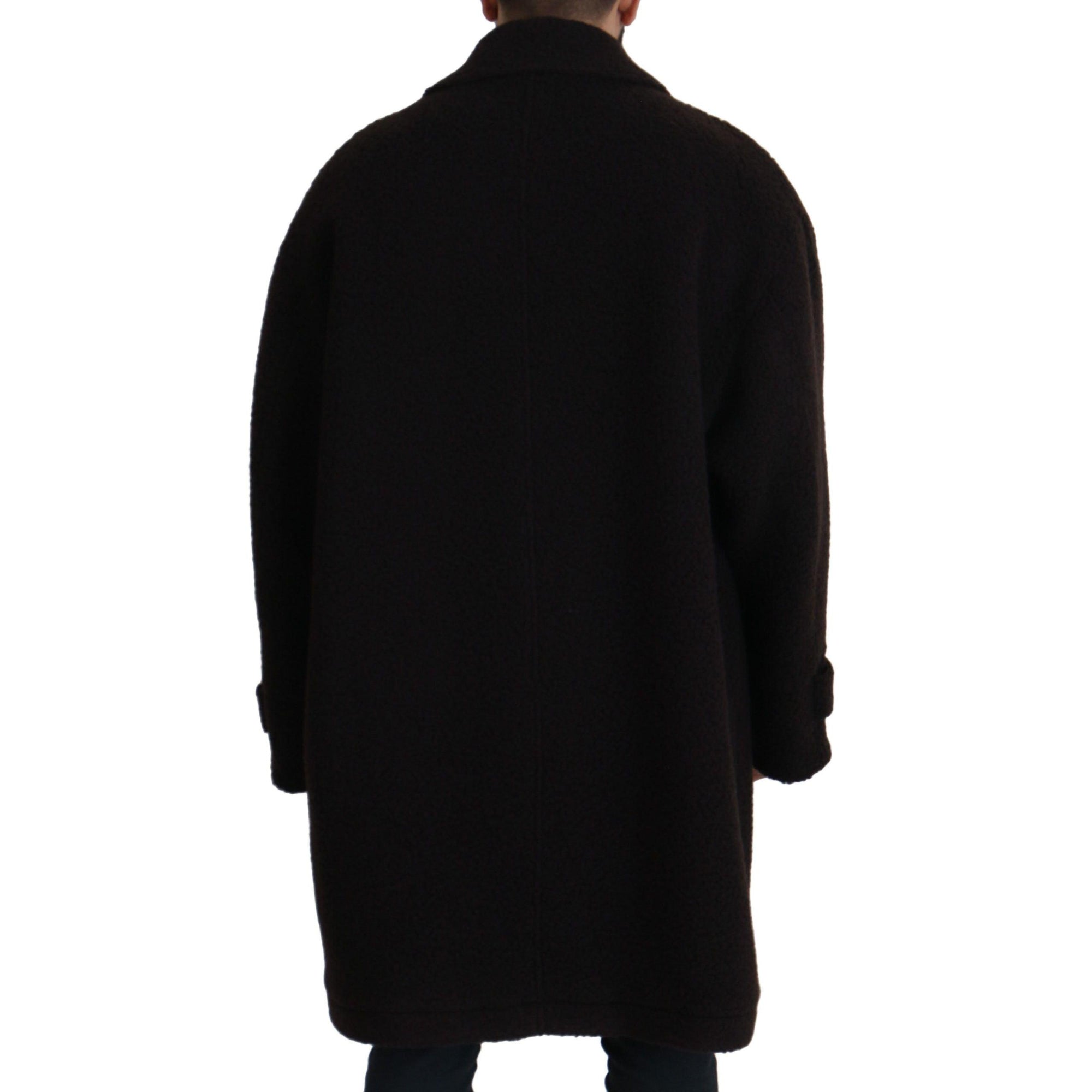 Dolce &amp; Gabbana Elegant Black Alpaca Wool Blend Jacket