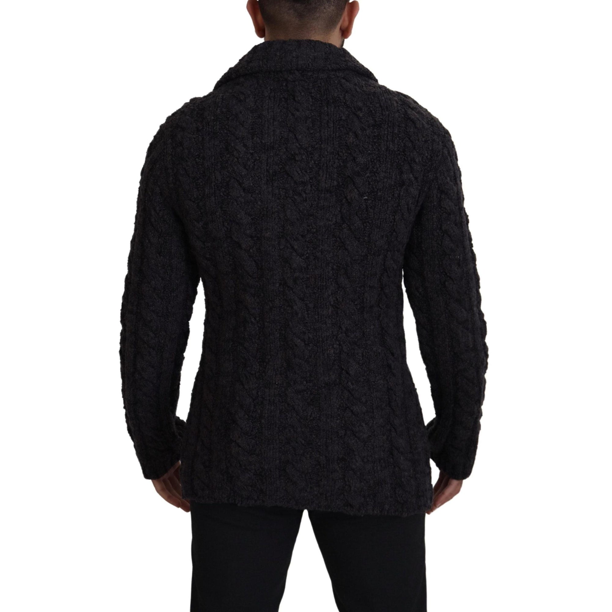 Dolce &amp; Gabbana Elegant Double-Breasted Wool-Cashmere Coat