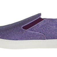 Dolce & Gabbana Elegant Purple Strass Fashion Sneakers