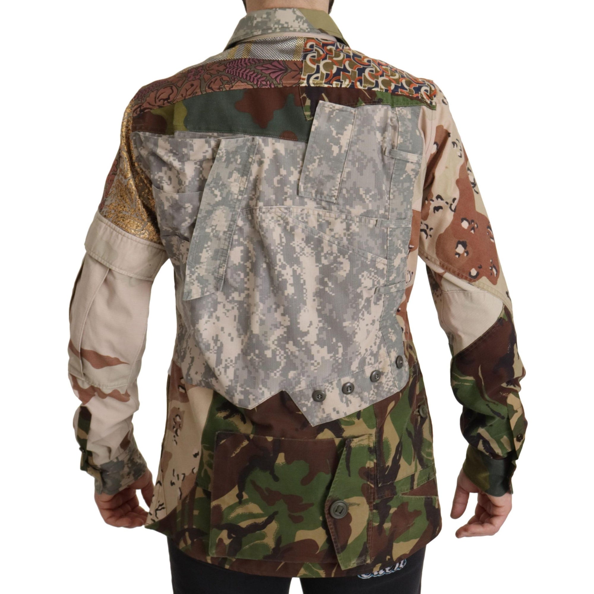 Dolce &amp; Gabbana Patchwork Camouflage Casual Shirt