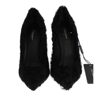 Dolce & Gabbana Elegant Pumps in Luxe Xiangao Fur Leather