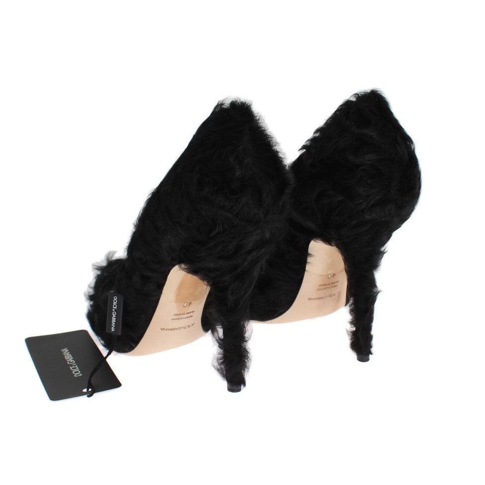 Dolce &amp; Gabbana Elegant Pumps in Luxe Xiangao Fur Leather