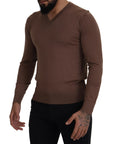 Dolce & Gabbana Elegant Virgin Wool V-Neck Pullover Sweater