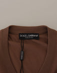 Dolce & Gabbana Elegant Virgin Wool V-Neck Pullover Sweater
