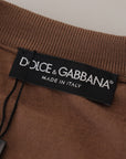 Dolce & Gabbana Elegant Virgin Wool V-Neck Pullover Sweater