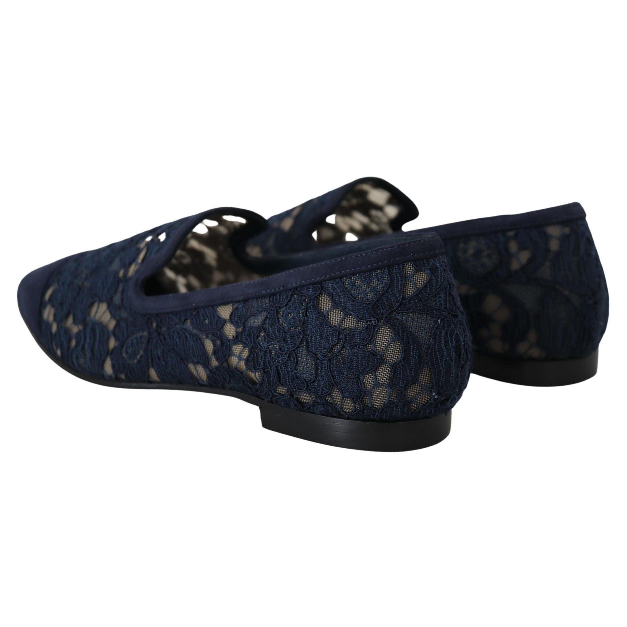 Dolce &amp; Gabbana Elegant Blue Loafers Flats - Summer Chic