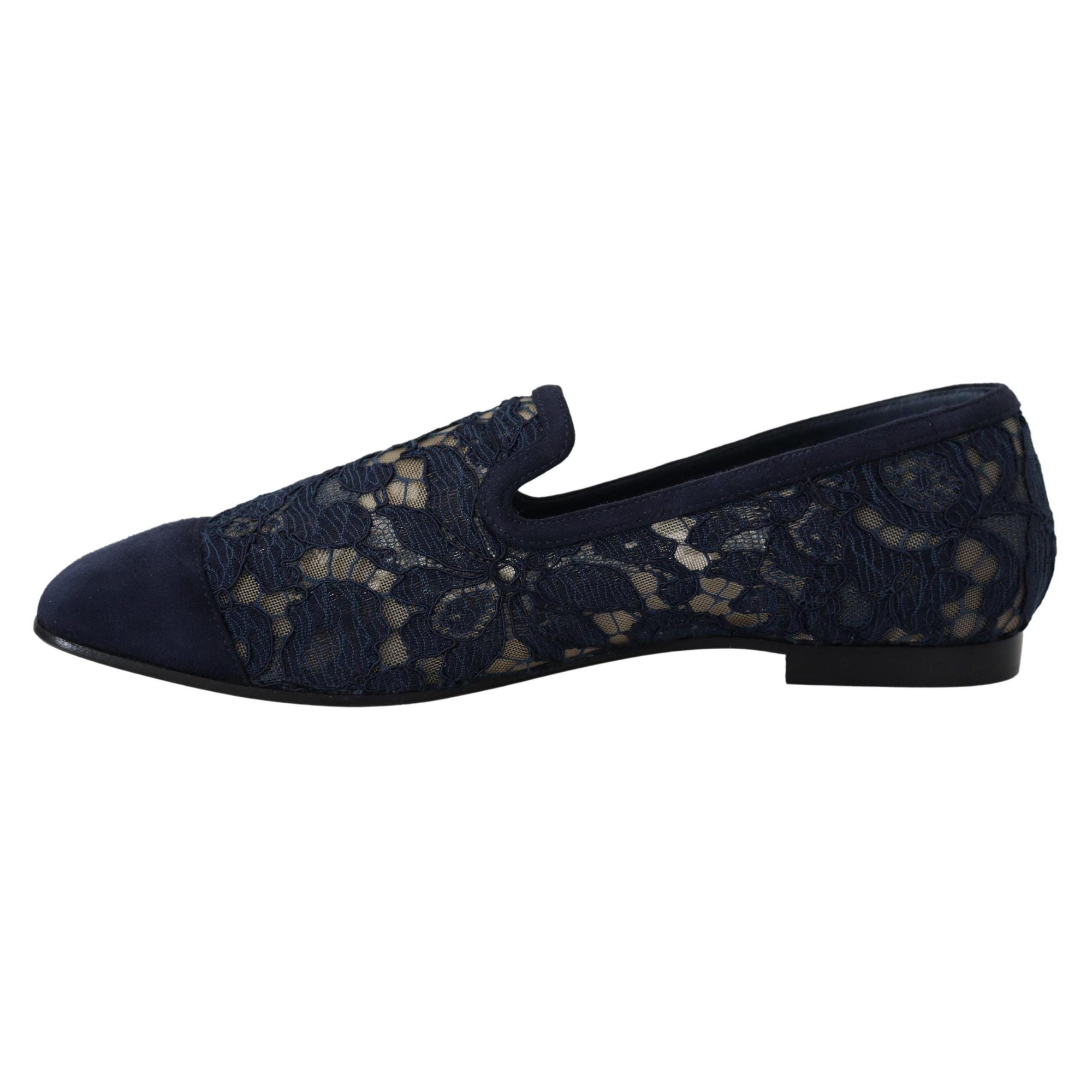 Dolce &amp; Gabbana Elegant Blue Loafers Flats - Summer Chic
