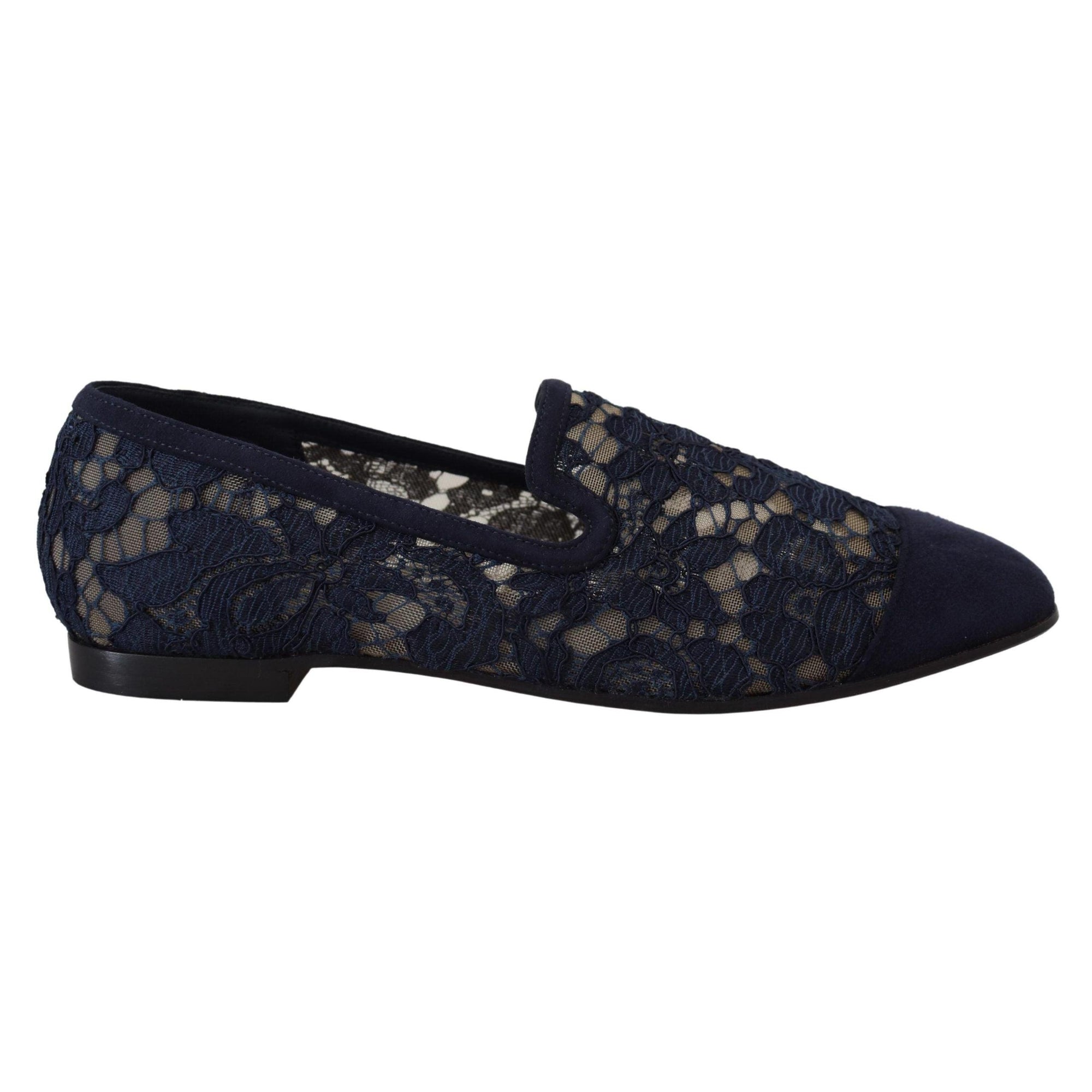 Dolce &amp; Gabbana Elegant Blue Loafers Flats - Summer Chic