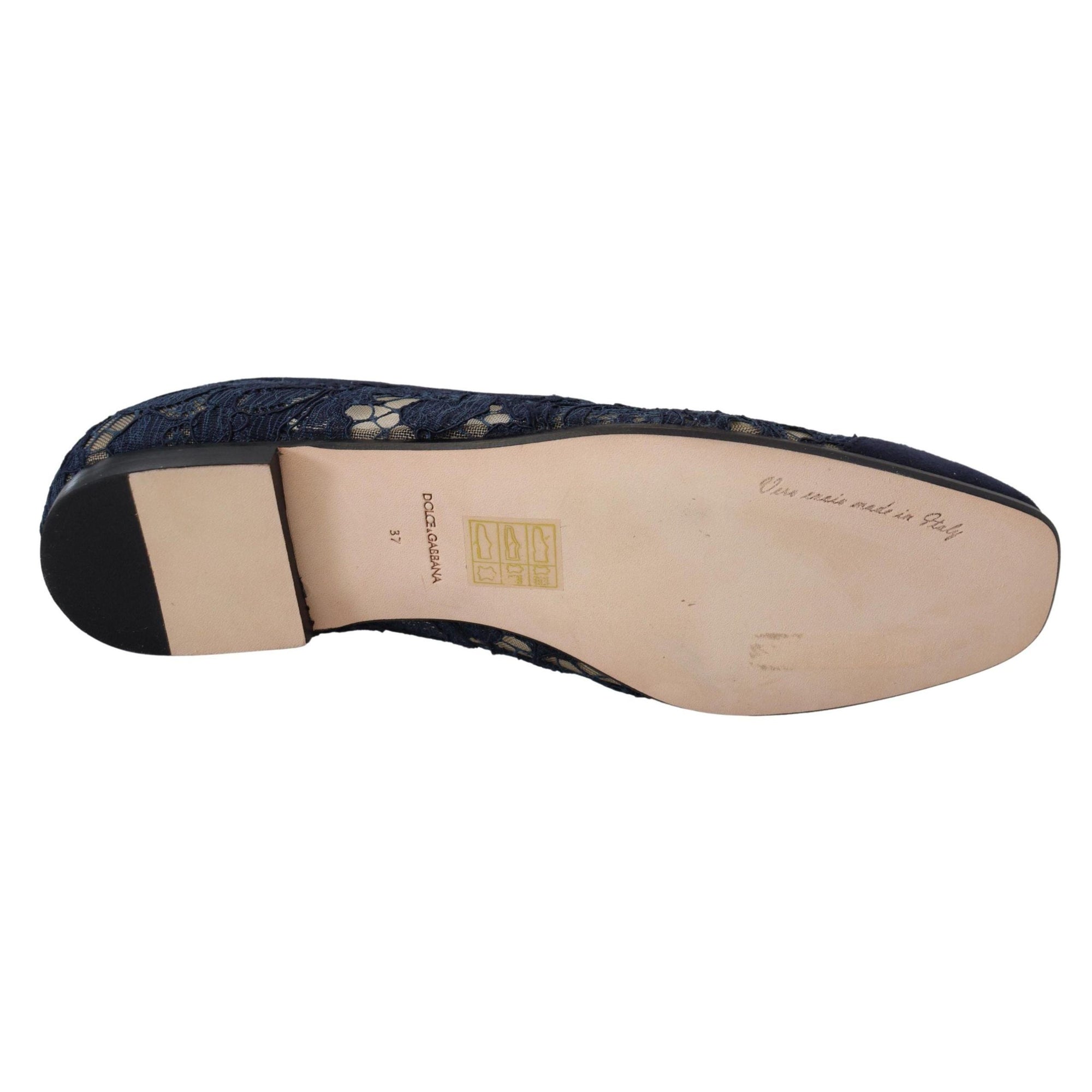 Dolce &amp; Gabbana Elegant Blue Loafers Flats - Summer Chic