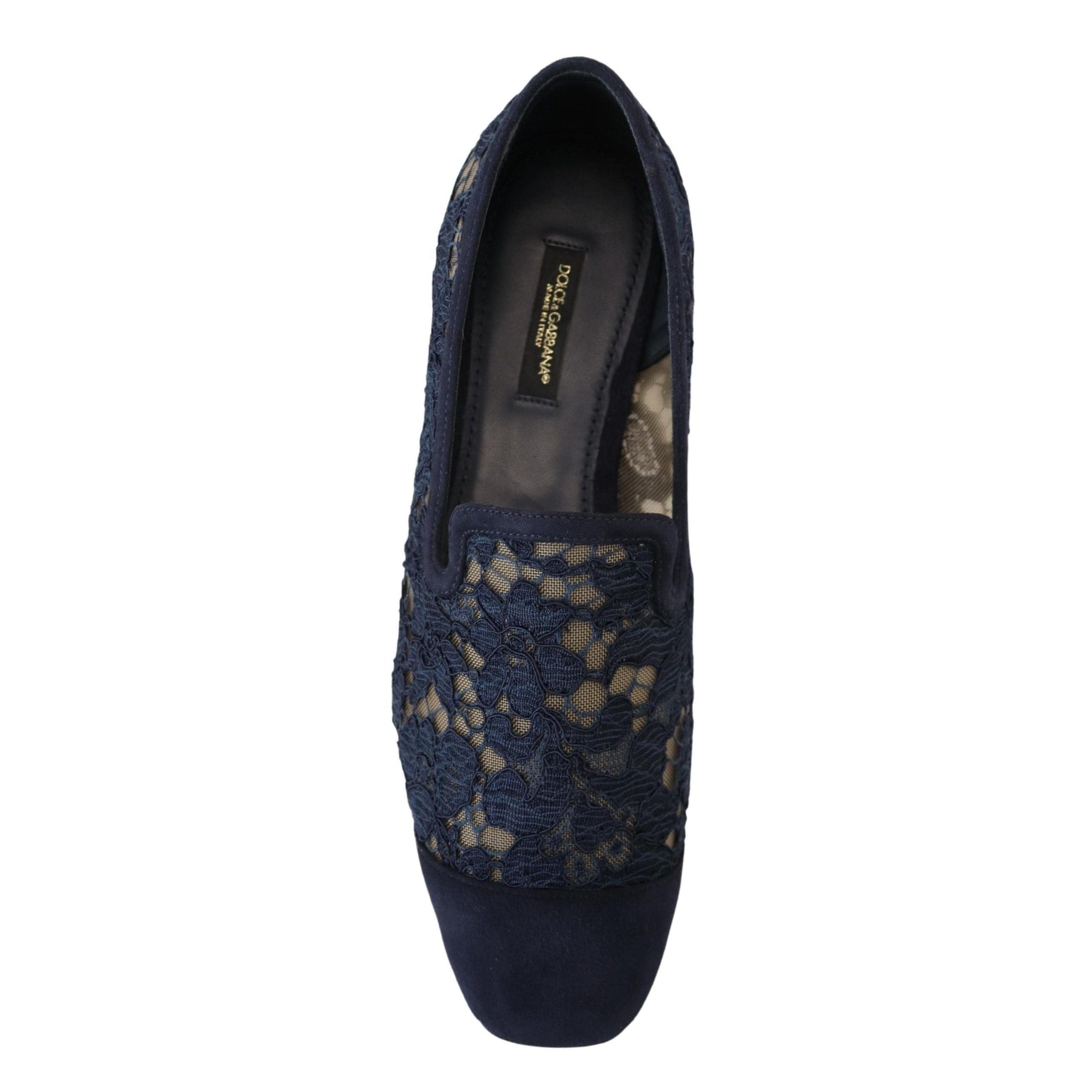 Dolce &amp; Gabbana Elegant Blue Loafers Flats - Summer Chic