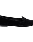 Dolce & Gabbana Elegant Black Silk-Blend Loafers