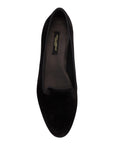 Dolce & Gabbana Elegant Black Silk-Blend Loafers