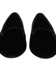 Dolce & Gabbana Elegant Black Silk-Blend Loafers