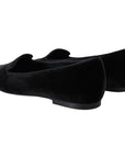 Dolce & Gabbana Elegant Black Silk-Blend Loafers
