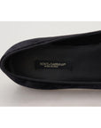 Dolce & Gabbana Elegant Black Silk-Blend Loafers