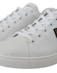 Dolce & Gabbana Elegant White Leather Men's Sneakers