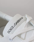 Dolce & Gabbana Elegant White Leather Men's Sneakers