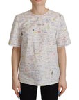 Dolce & Gabbana Algebra Print Round Neck Cotton Tee