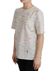 Dolce & Gabbana Algebra Print Round Neck Cotton Tee