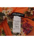Dolce & Gabbana Elegant Floral Silk Blouse with Back Zipper