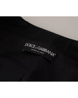 Dolce & Gabbana Sleek Black Snap Jacket with Silk Lining