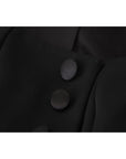Dolce & Gabbana Sleek Black Snap Jacket with Silk Lining