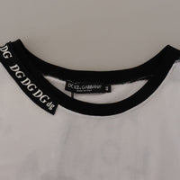 Dolce & Gabbana Elegant Round Neck Slogan Tee