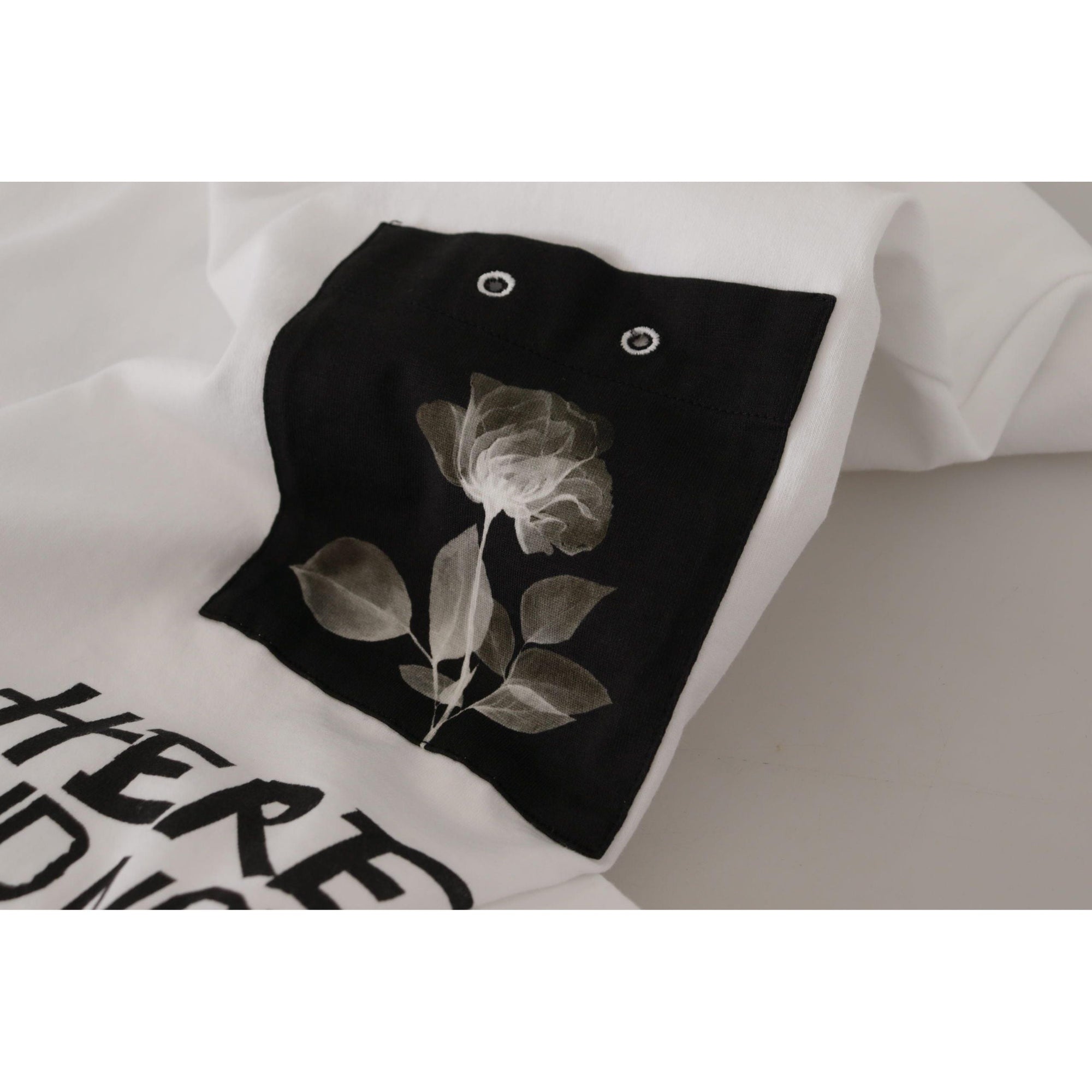 Dolce &amp; Gabbana Elegant Round Neck Slogan Tee
