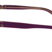 Dolce & Gabbana Chic Purple Acetate Round Sunglasses