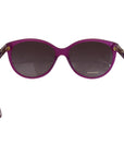Dolce & Gabbana Chic Purple Acetate Round Sunglasses