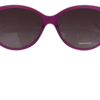 Dolce & Gabbana Chic Purple Acetate Round Sunglasses