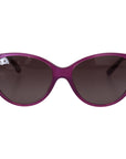 Dolce & Gabbana Chic Purple Acetate Round Sunglasses