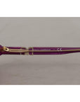 Dolce & Gabbana Chic Purple Acetate Round Sunglasses