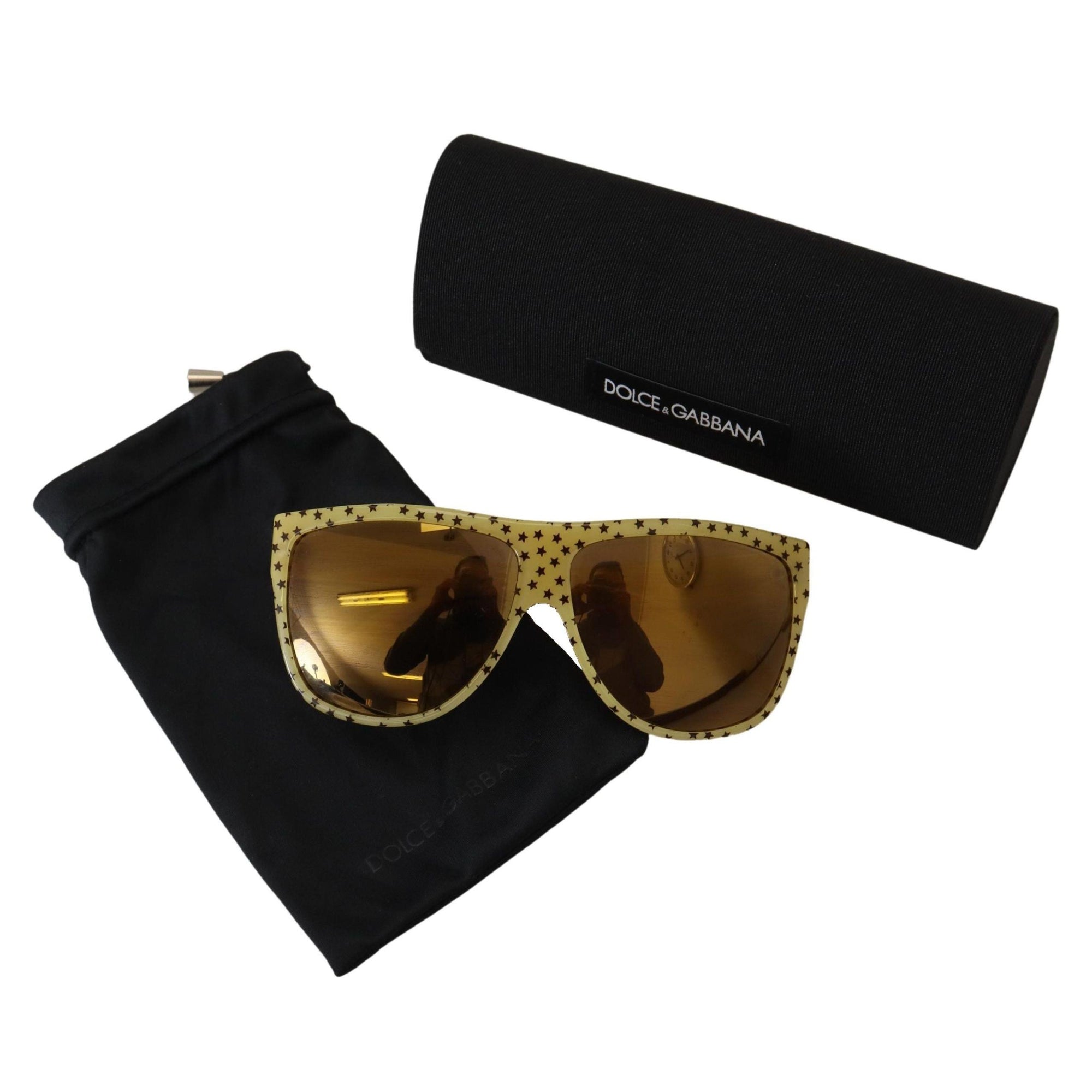 Dolce &amp; Gabbana Stellar Chic Square Sunglasses in Yellow