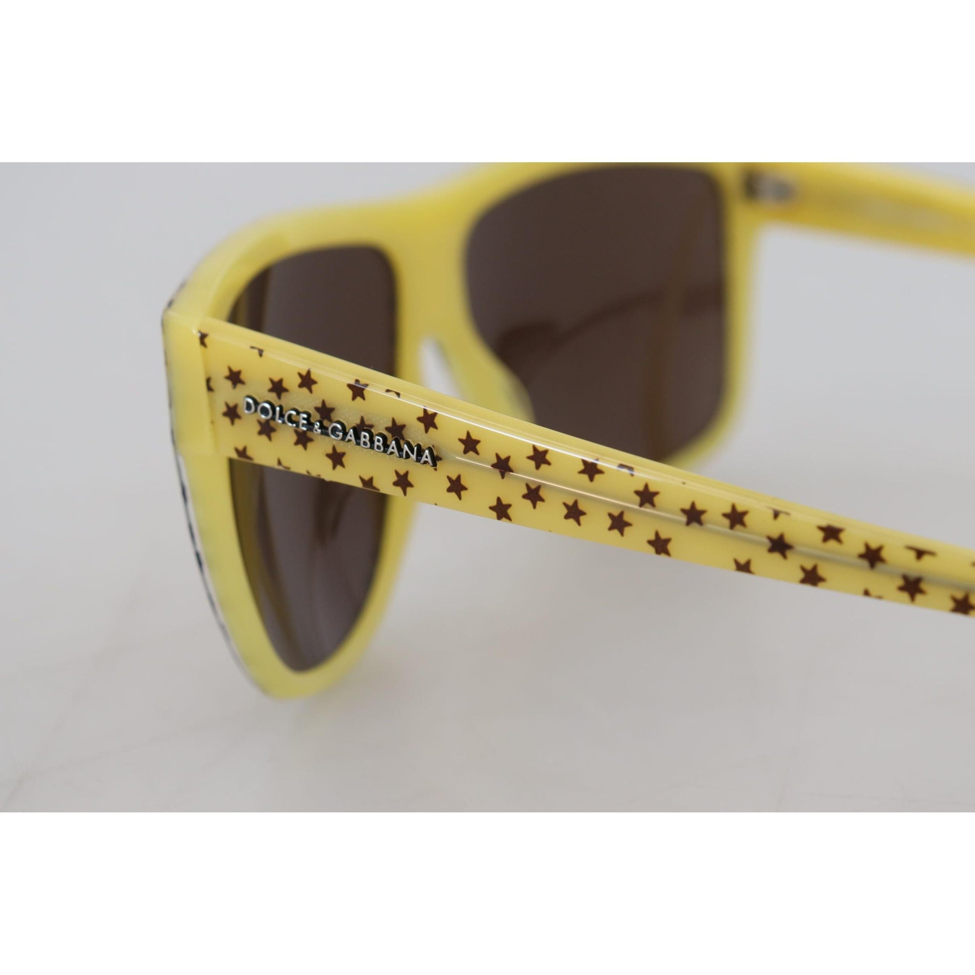 Dolce &amp; Gabbana Stellar Chic Square Sunglasses in Yellow