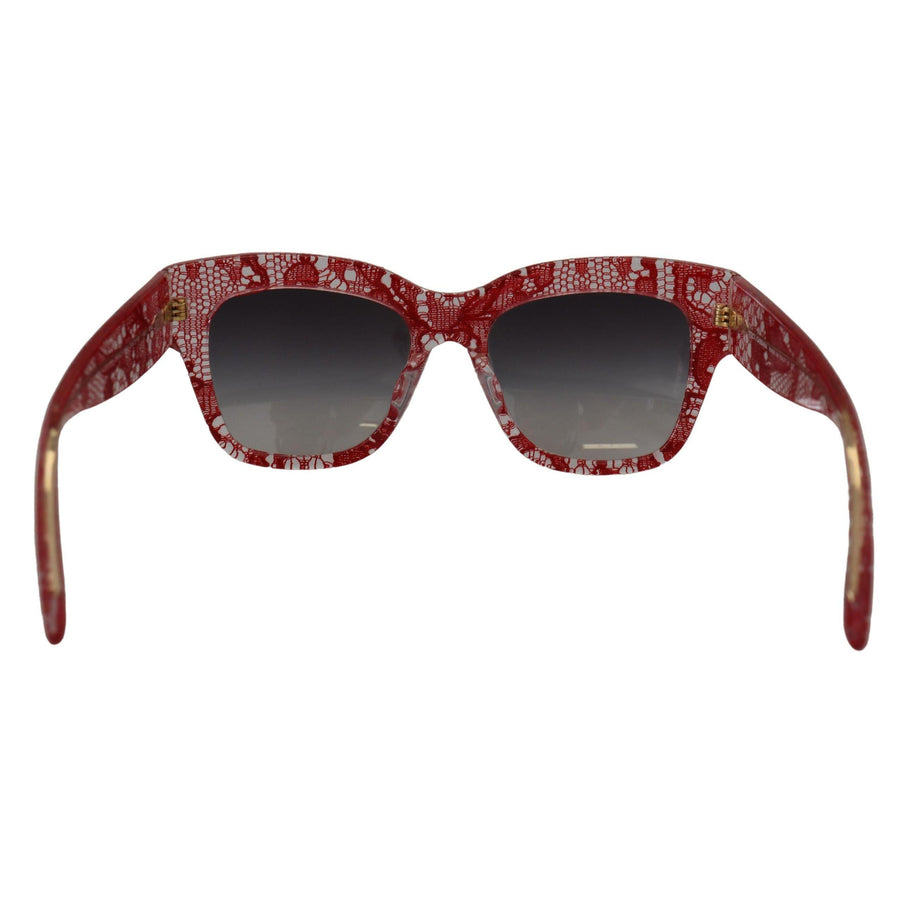 Dolce & Gabbana Sicilian Lace Accented Designer Sunglasses