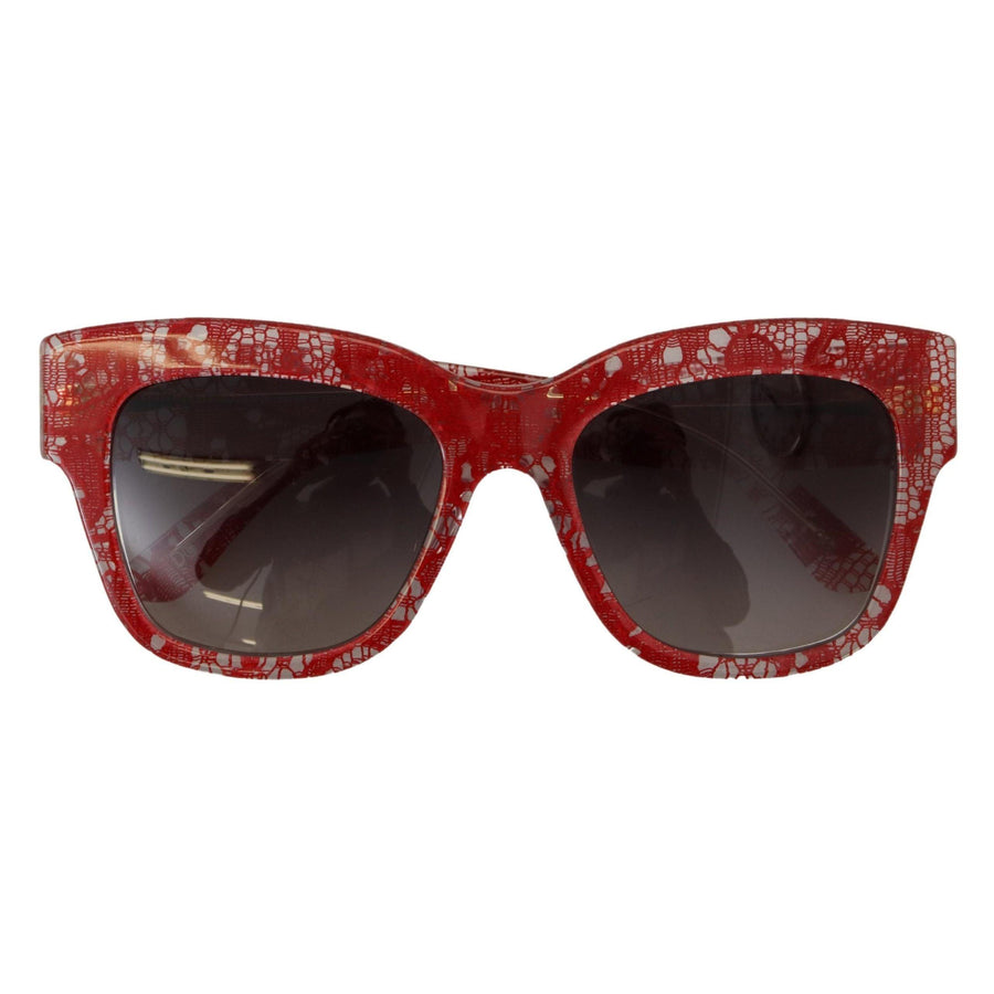 Dolce & Gabbana Sicilian Lace Accented Designer Sunglasses