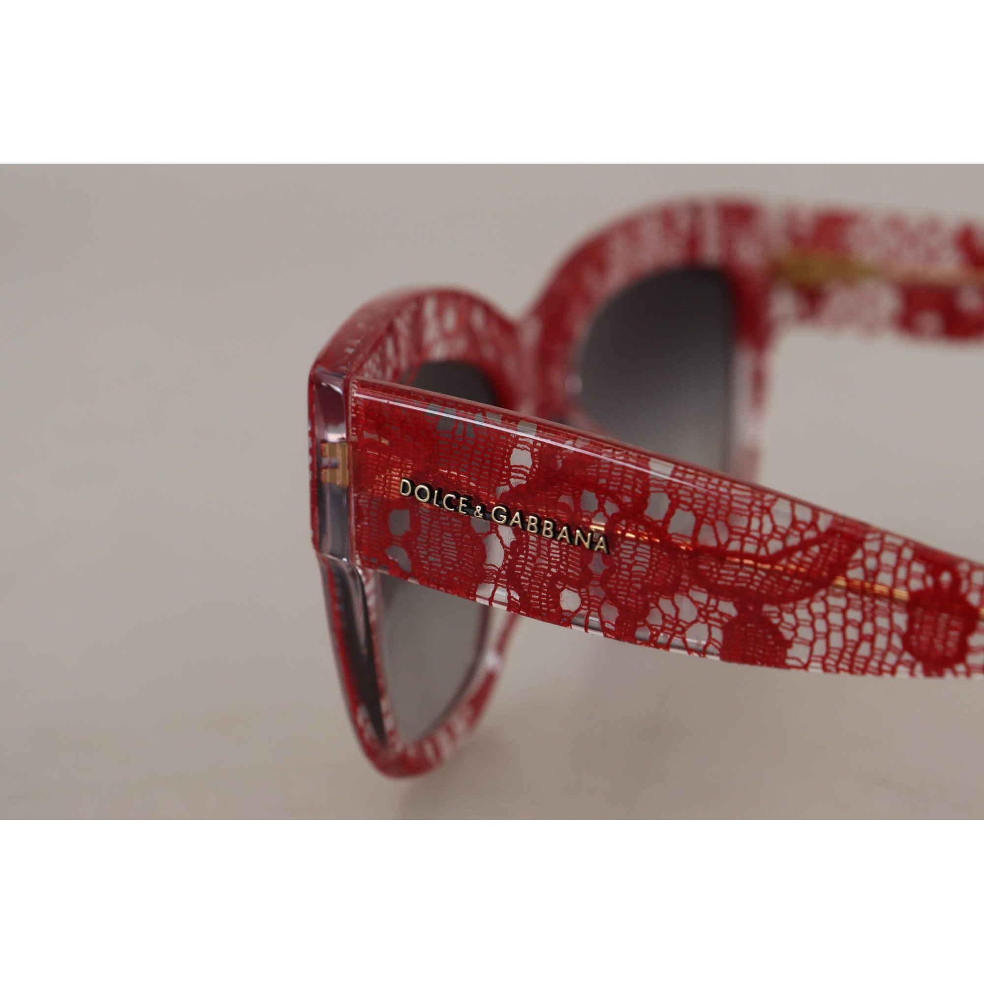 Dolce &amp; Gabbana Sicilian Lace Accented Designer Sunglasses