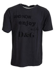 Dolce & Gabbana Elegant Gray Motive Crew Neck T-Shirt