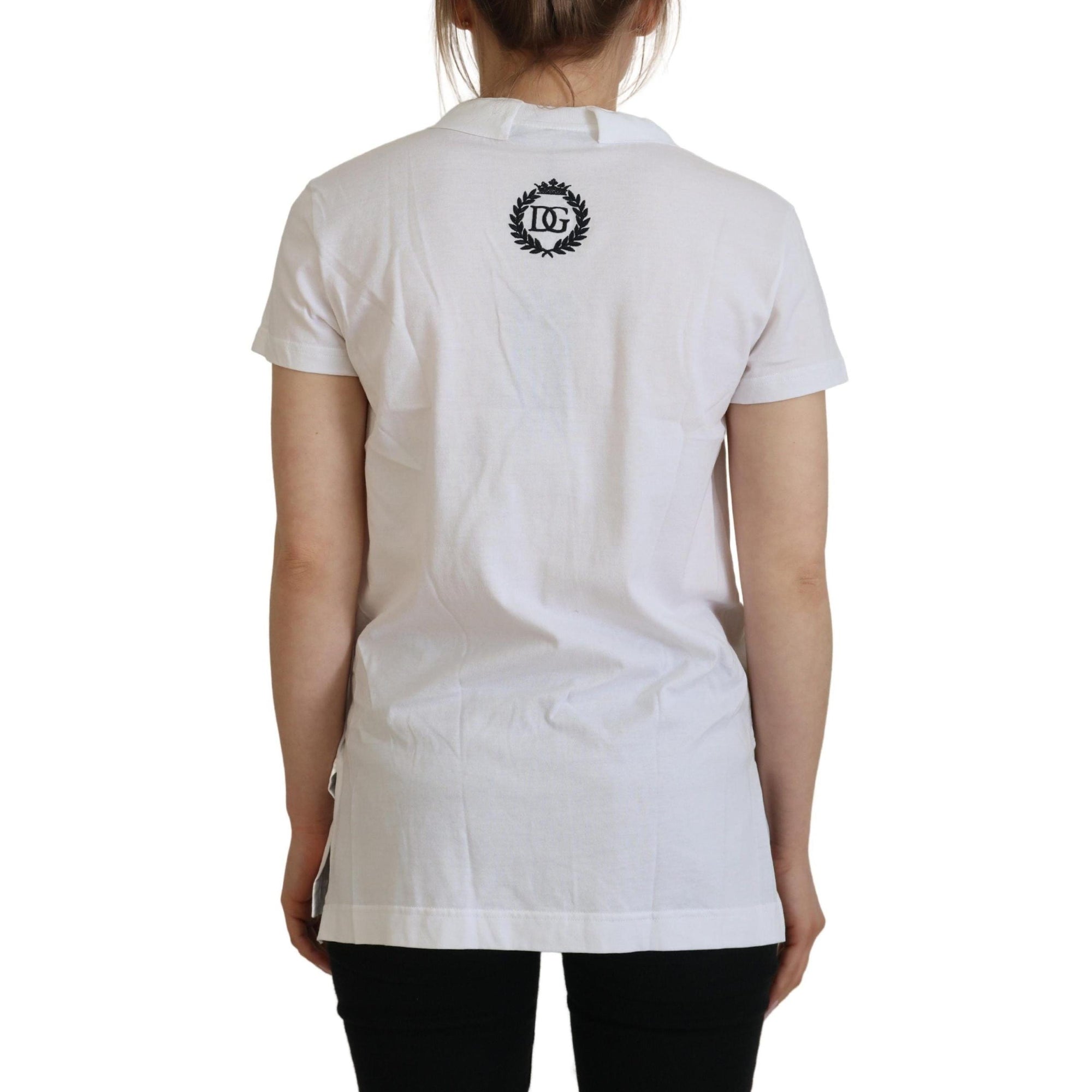 Dolce &amp; Gabbana Elegant White Cotton Top Tee