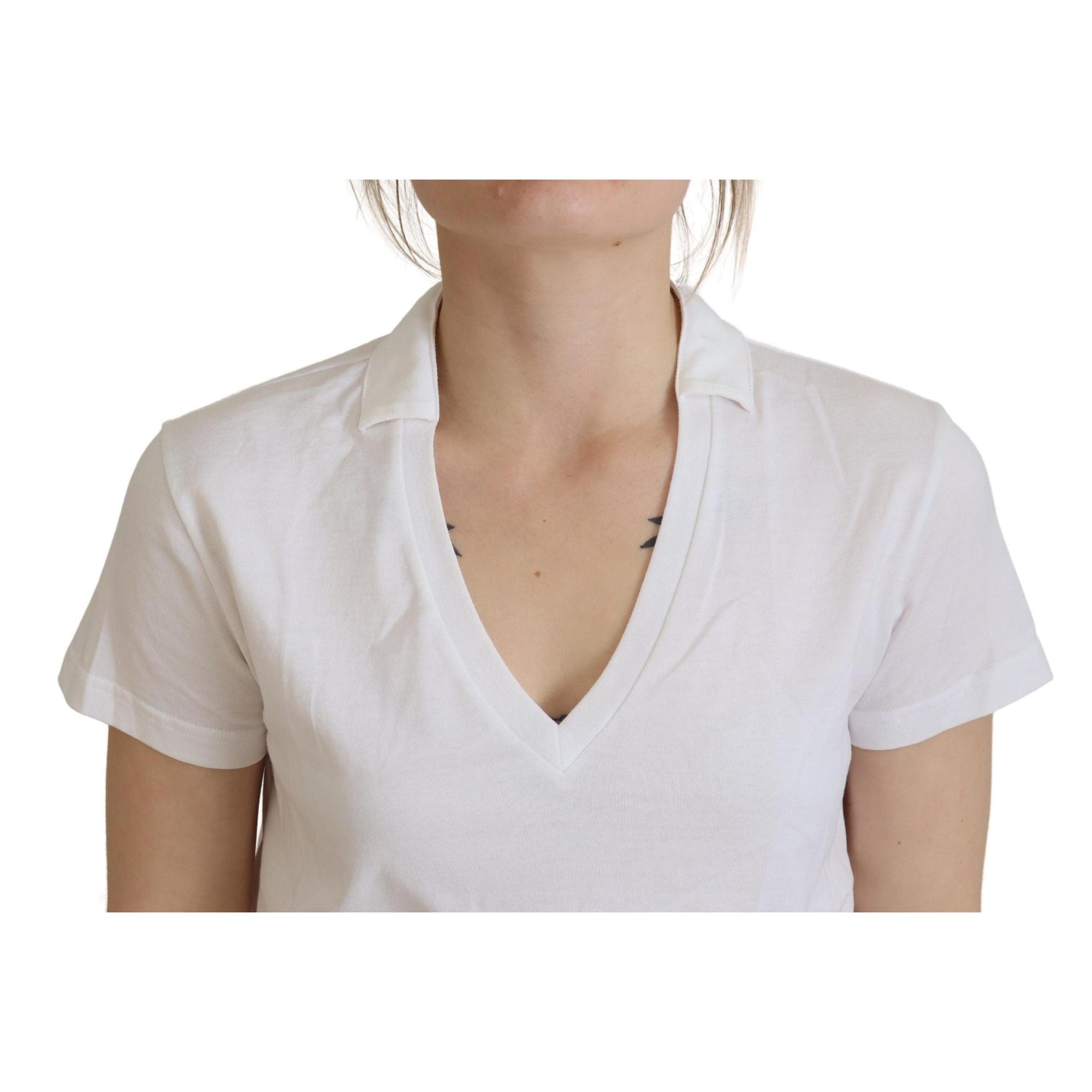 Dolce &amp; Gabbana Elegant White Cotton Top Tee