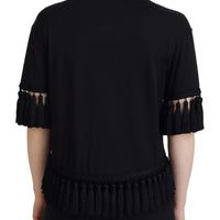 Dolce & Gabbana Elegant Black Cotton Short Sleeve Tee